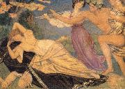 Joseph E.Southall Study for Bacchus and Ariadne,circa 1912 oil painting on canvas